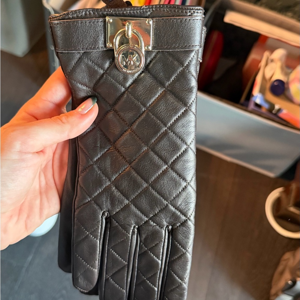 Michael Kors Genuine Leather Gloves